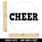 Cheer Cheerleading Fun Text Self-Inking Rubber Stamp for Stamping Crafting Planners